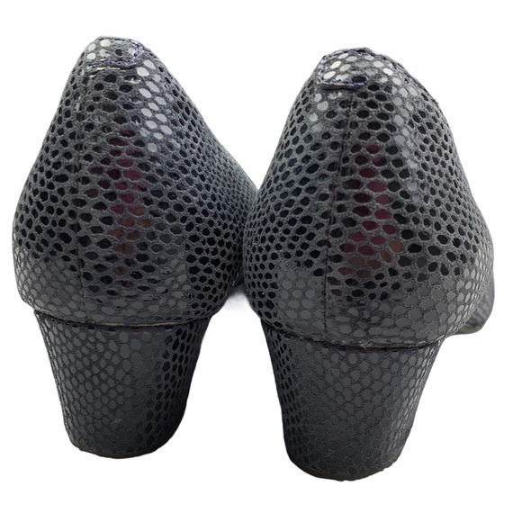 Rockport Total Motion Charis Gray Reptile Pumps 5 - Picture 4 of 7